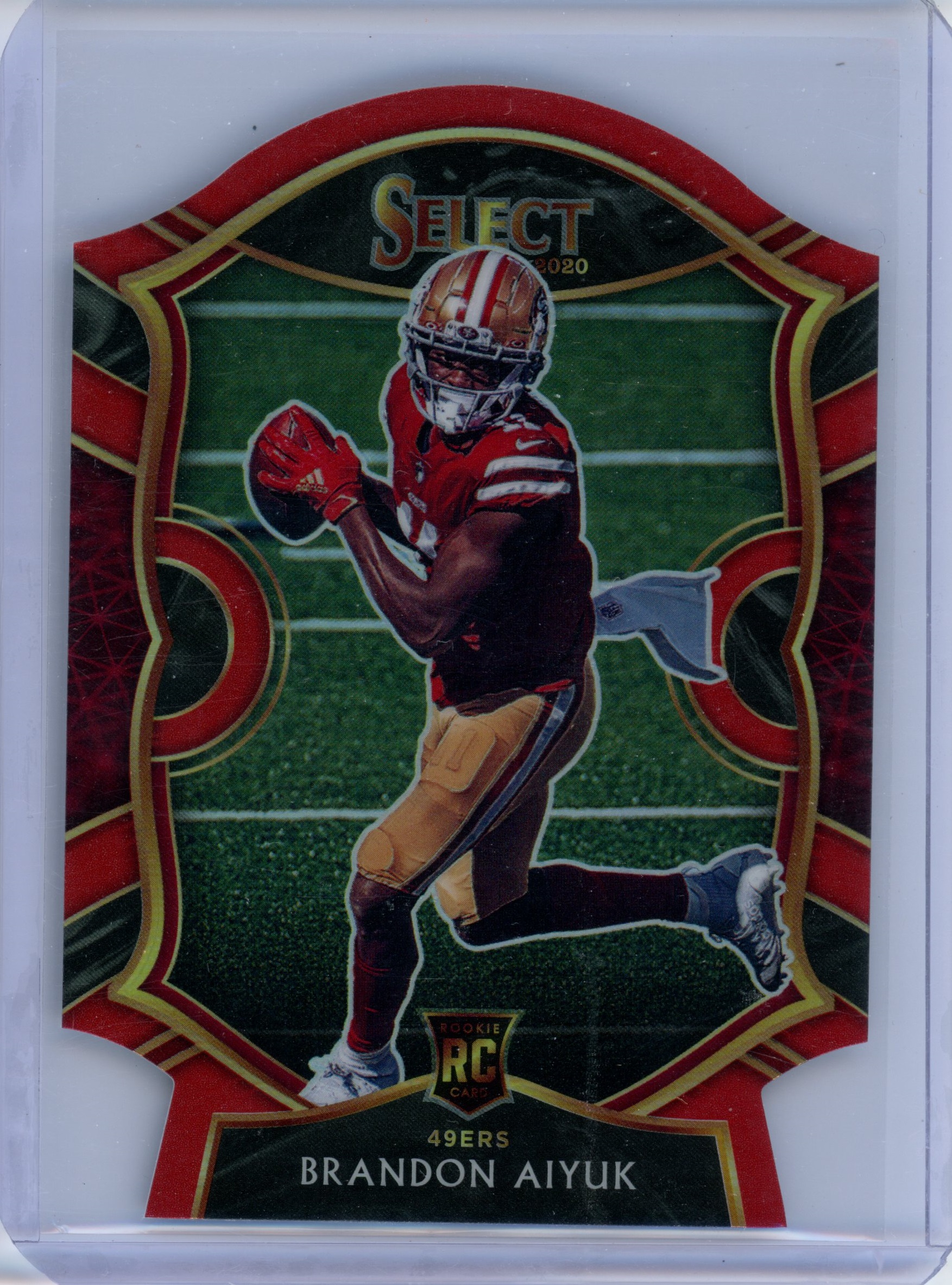 Brandon Aiyuk 2020 Select Red Die Cut - CardCzar : CardCzar